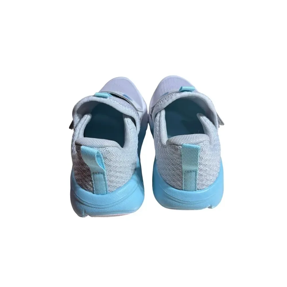 Under Armour 1Y Gray Blue Flash No Tie Kids Girls 3026723-014 Sneakers Athletic